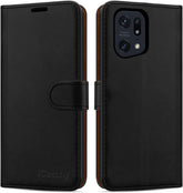 iCatchy for OPPO Find X5 Pro 5G Case Leather Wallet Book Flip Folio Stand View Cover Magnetic Closure with Card Slots and Kickstand Cover Compatible with OPPO Find X5 Pro 5G Phone image 0