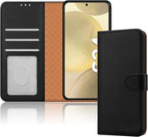 iCatchy for Samsung Galaxy S24 Case Leather Wallet Book Flip Folio Stand View Magnetic Protect RFID Blocking Cover compatible With Samsung S24 Phone Cover image 0