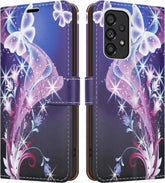 iCatchy for Samsung A53 Case Leather Folio Cover Magnetic Closure Protective Book Design Wallet Flip with Card Slots and Kickstand for Samsung Galaxy A53 5G Case image 0