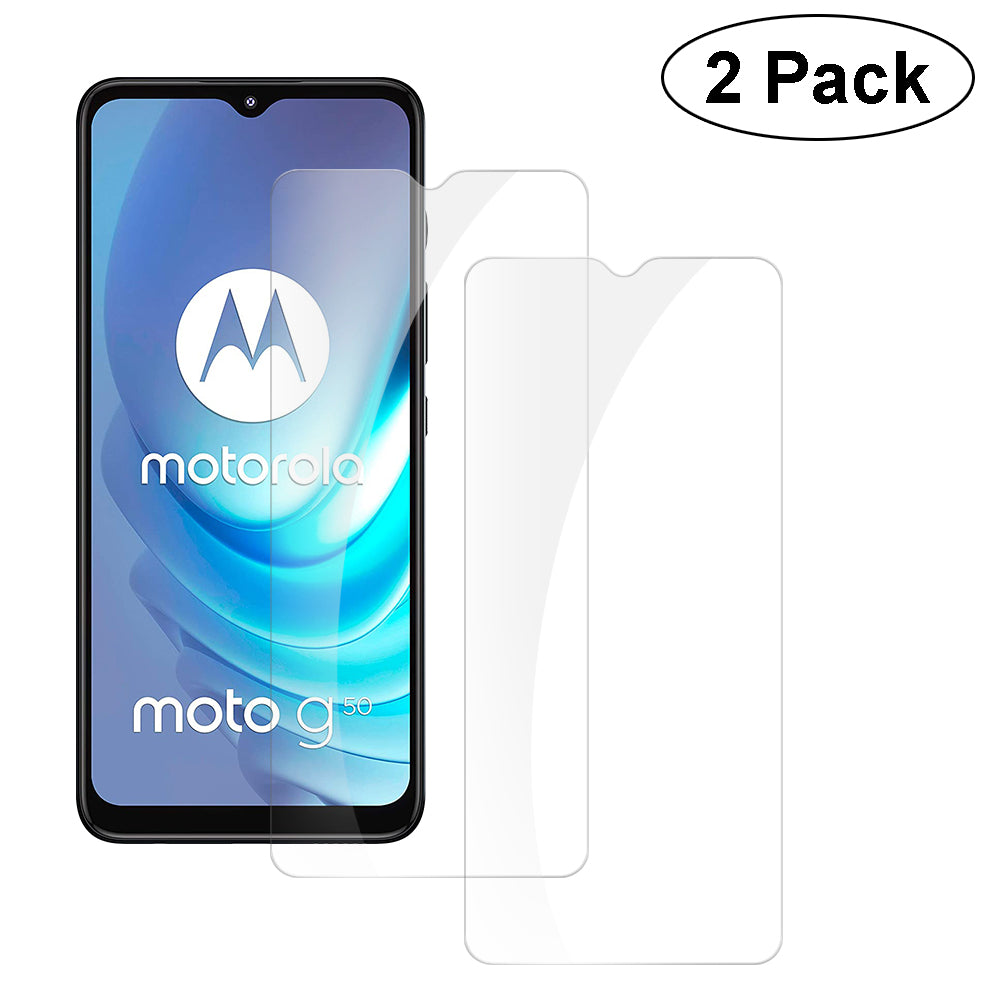 For Motorola Moto G50 Premium Tempered Glass Screen Protector Full Coverage Protection Screen Protector (Pack 2) image 0