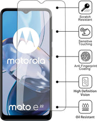 iCatchy Screen Protector Compatible with Motorola Moto E22 Phone High Transparency Tempered Glass Protection Film - 3 Pack image 0