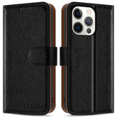 iCatchy for iPhone 13 Case Leather Wallet Book Flip Folio Stand View Cover Magnetic Closure with Card Slots Compatible for iPhone 13 Phone (6.1'')