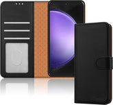 iCatchy for Samsung Galaxy S23 FE Case Leather Wallet Book Flip Folio Stand View Magnetic Protect RFID Blocking Cover Compatible with Samsung S23 FE Phone image 0