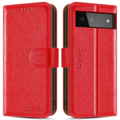 For Google Pixel 6 / 6 Pro Case Leather Wallet Book Flip Folio Stand View Cover image 2