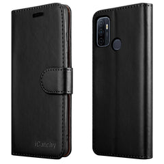 For Oppo A53 Case Leather Wallet Book Flip Folio Stand View Cover Pouch for Oppo A53 image 1
