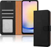 iCatchy for Samsung Galaxy A25 Case Leather Wallet Book Flip Folio Stand View Magnetic Protect RFID Blocking Cover compatible with Samsung A25 Phone Cover image 0