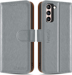 For Samsung Galaxy S21 Case Leather Wallet Flip Stand View Cover with Card Slots Compatible with Galaxy S21 (6.2'') Phone Cover image 1