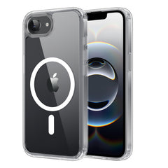 iCatchy for iPhone 16e Compatible with Magsafe Military Grade Drop Protection Anti Yellowing Cell Phone Cover - Rugged Shockproof Protective Transparent Case (Clear)