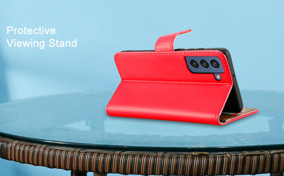 For Samsung Galaxy S21 FE Case Premium Leather Wallet Flip Card Slot Phone Cover image 27