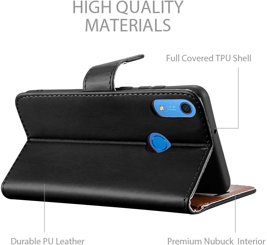 iCatchy For Huawei Y6s Case Leather Wallet Book Flip Folio Stand View Pouch Compatible with Huawei Y6s 2019 Phone Cover image 6