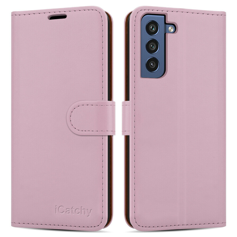 For Samsung Galaxy S21 FE Case Premium Leather Wallet Flip Card Slot Phone Cover image