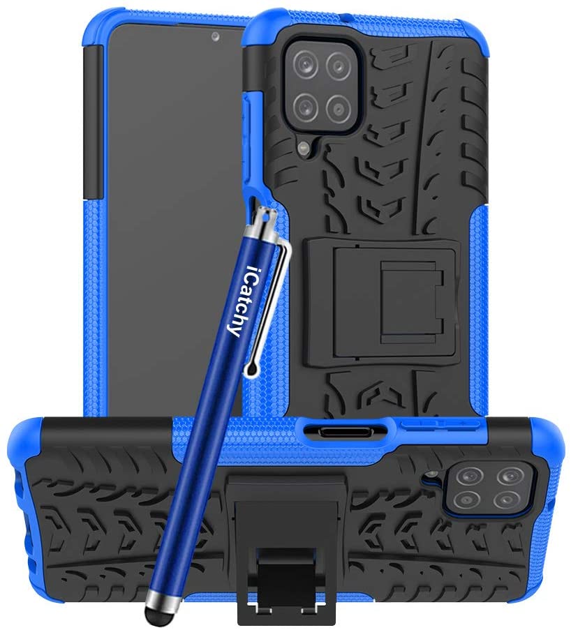 For Samsung Galaxy A12 Case, Heavy Duty Hard Tough Dual Layer Hybrid Shockproof Cover compatible For Samsung Galaxy A12 Phone Case