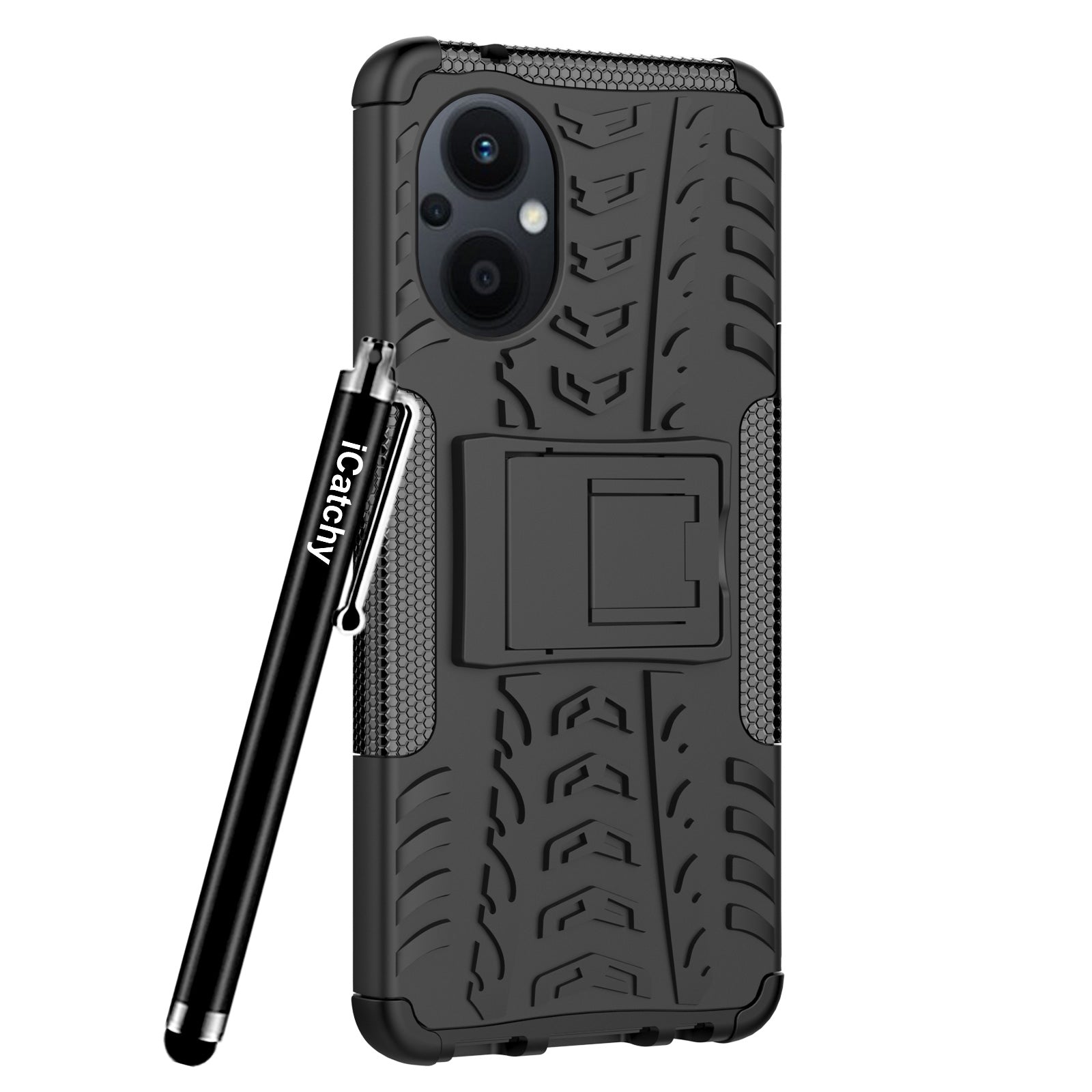 iCatchy for Oppo Reno 8 Lite 5G Case, Heavy Duty Hard Tough Dual Layer Hybrid Shockproof Cover compatible For Oppo Reno 8 Lite 5G Phone Case image 5