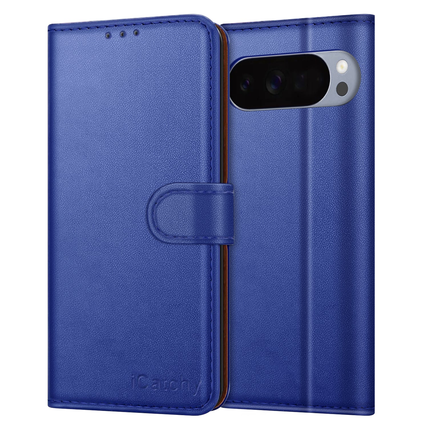 Case for Google 10 / 10 Pro with 4 Card Slots Leather Wallet Flip Book Magnetic Closure Kickstand Shockproof Protective Phone Cover compatible with Pixel 10 / 10 Pro