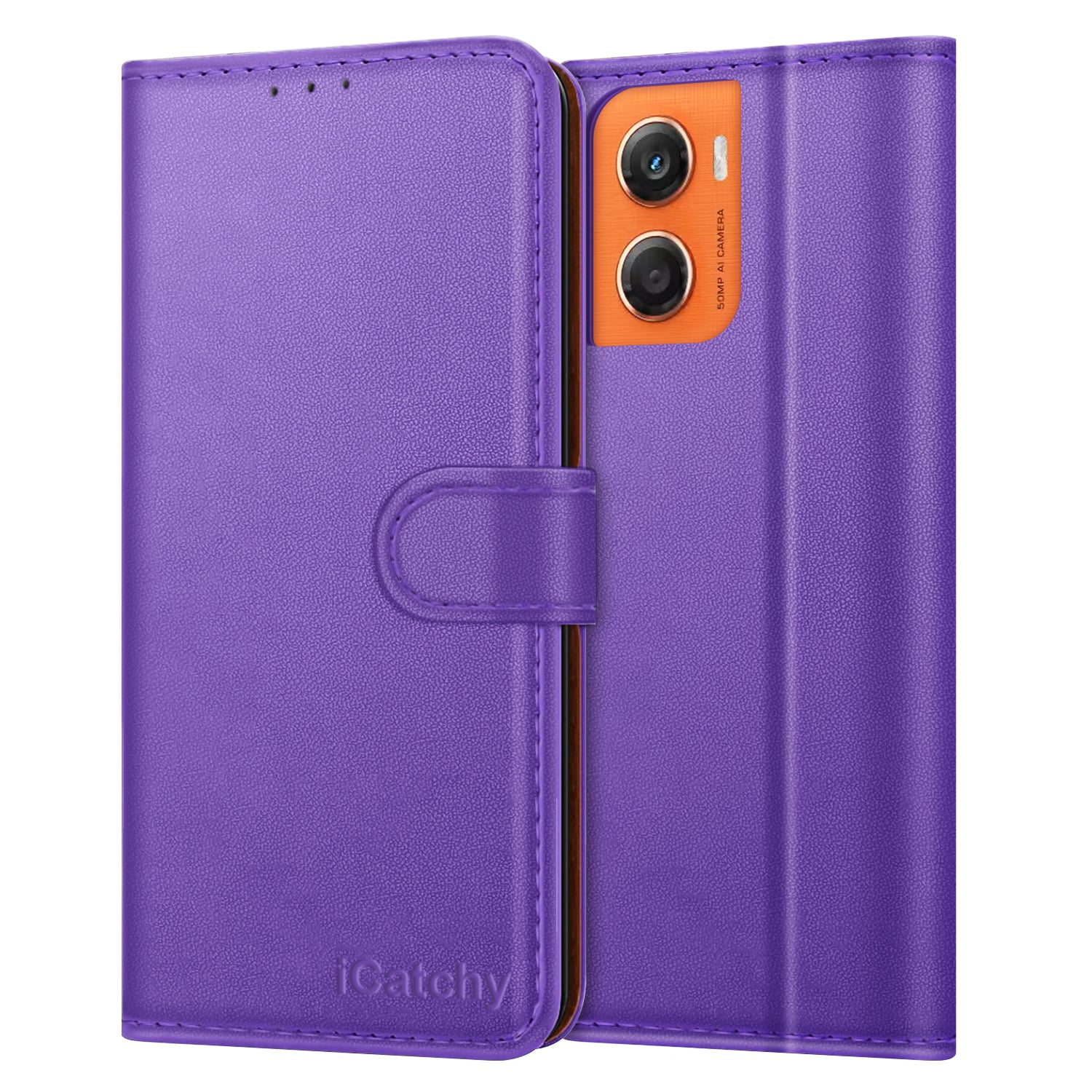 For Motorola G06 Case with 4 Card Slots Leather Wallet Flip RFID Magnetic Cover