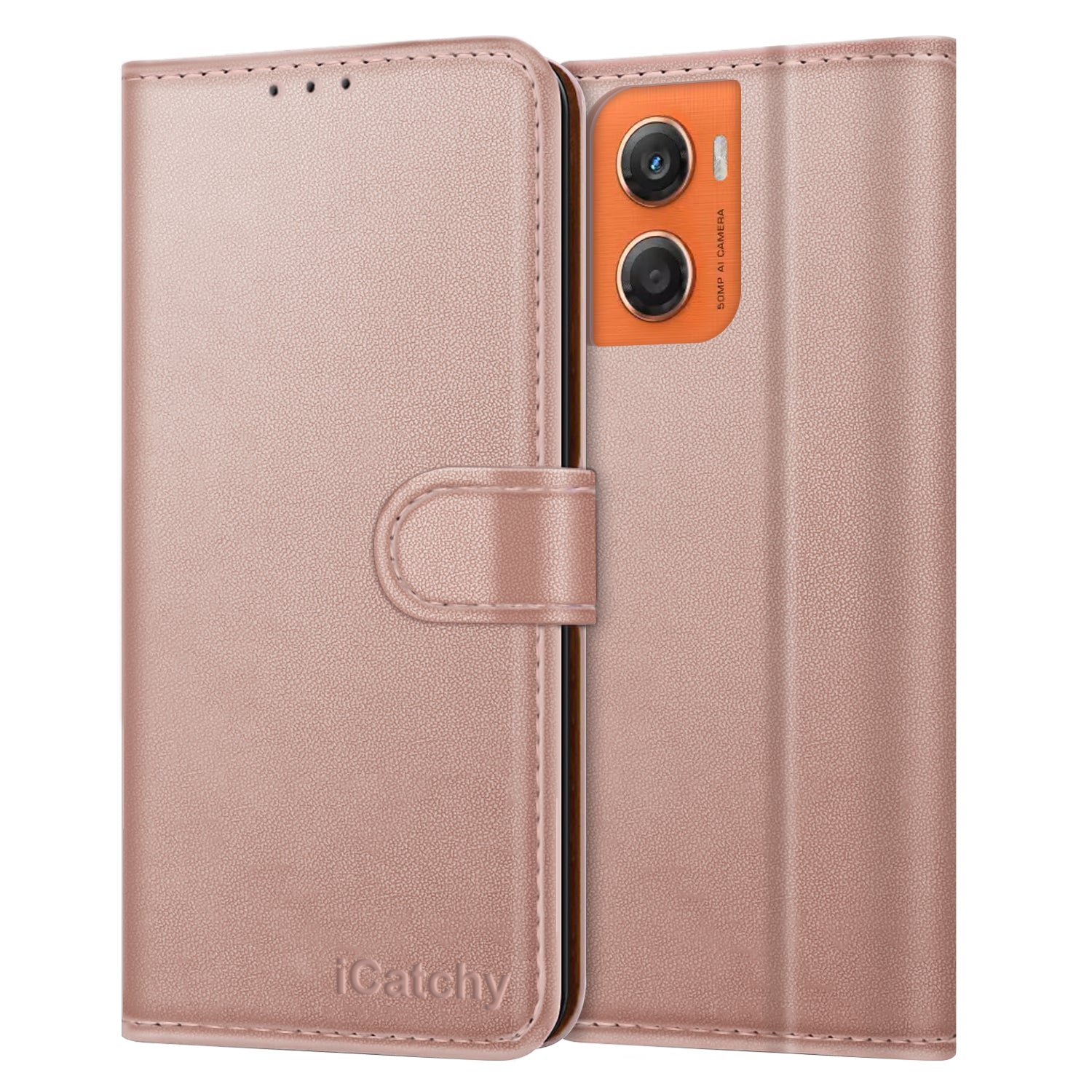 For Motorola G06 Case with 4 Card Slots Leather Wallet Flip RFID Magnetic Cover