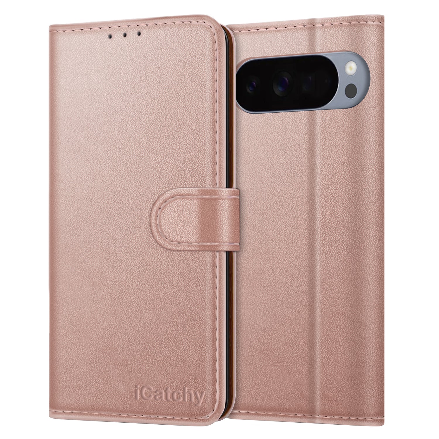 Case for Google 10 / 10 Pro with 4 Card Slots Leather Wallet Flip Book Magnetic Closure Kickstand Shockproof Protective Phone Cover compatible with Pixel 10 / 10 Pro