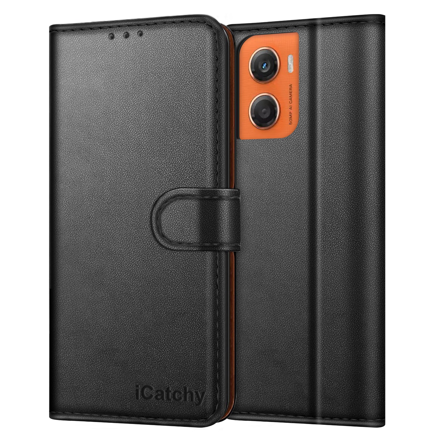 For Motorola G06 Case with 4 Card Slots Leather Wallet Flip RFID Magnetic Cover