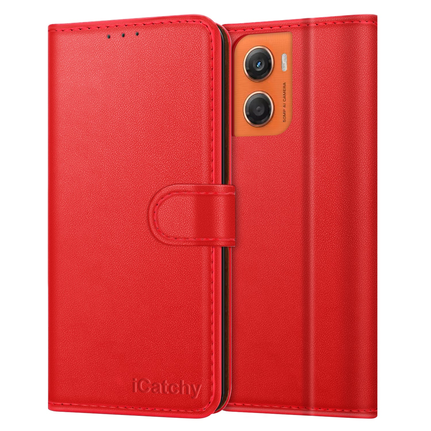For Motorola G06 Case with 4 Card Slots Leather Wallet Flip RFID Magnetic Cover