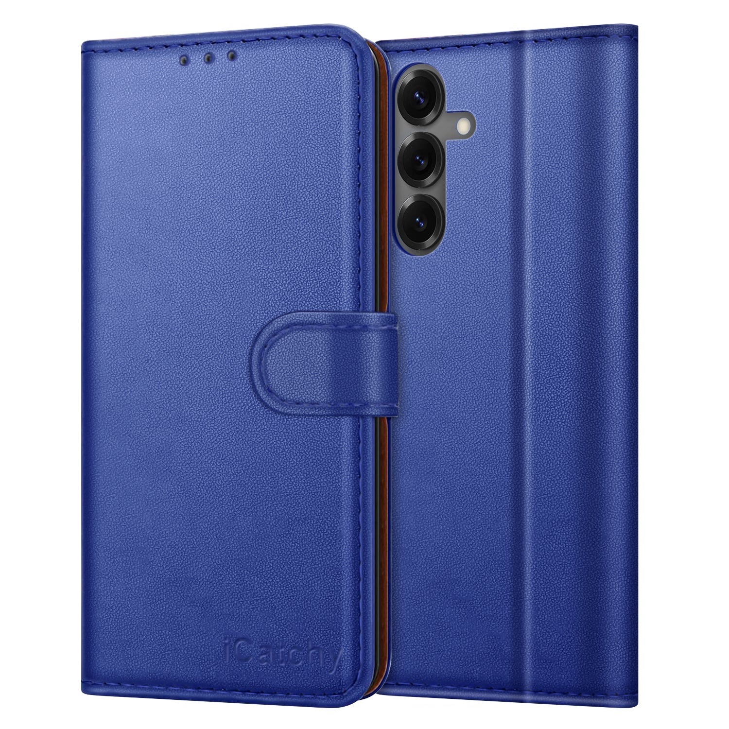 iCatchy for Samsung A17 5G Case with 4 Card Slots Leather Wallet Flip Book Magnetic Closure Kickstand Shockproof Protective Phone Cover compatible with Galaxy A17
