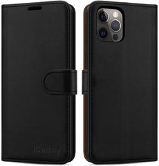 iPhone 12 Case/iPhone 12 Pro (6.1'') Phone Cover case Leather Wallet Book Flip Folio Stand View Case image 0