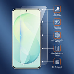 iCatchy [3 Pack] Screen Protector for Samsung Galaxy S26 FE, Phone High Transparency Tempered Glass Protection Film Impact-Protection Anti-Scratch Compatible with Galaxy S26 FE