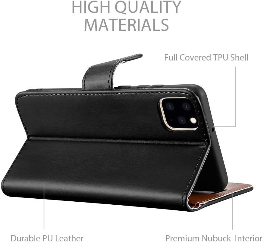 iCatchy For iPhone 11 Case Leather Wallet Book Cover Pouch for iPhone 11 image 6