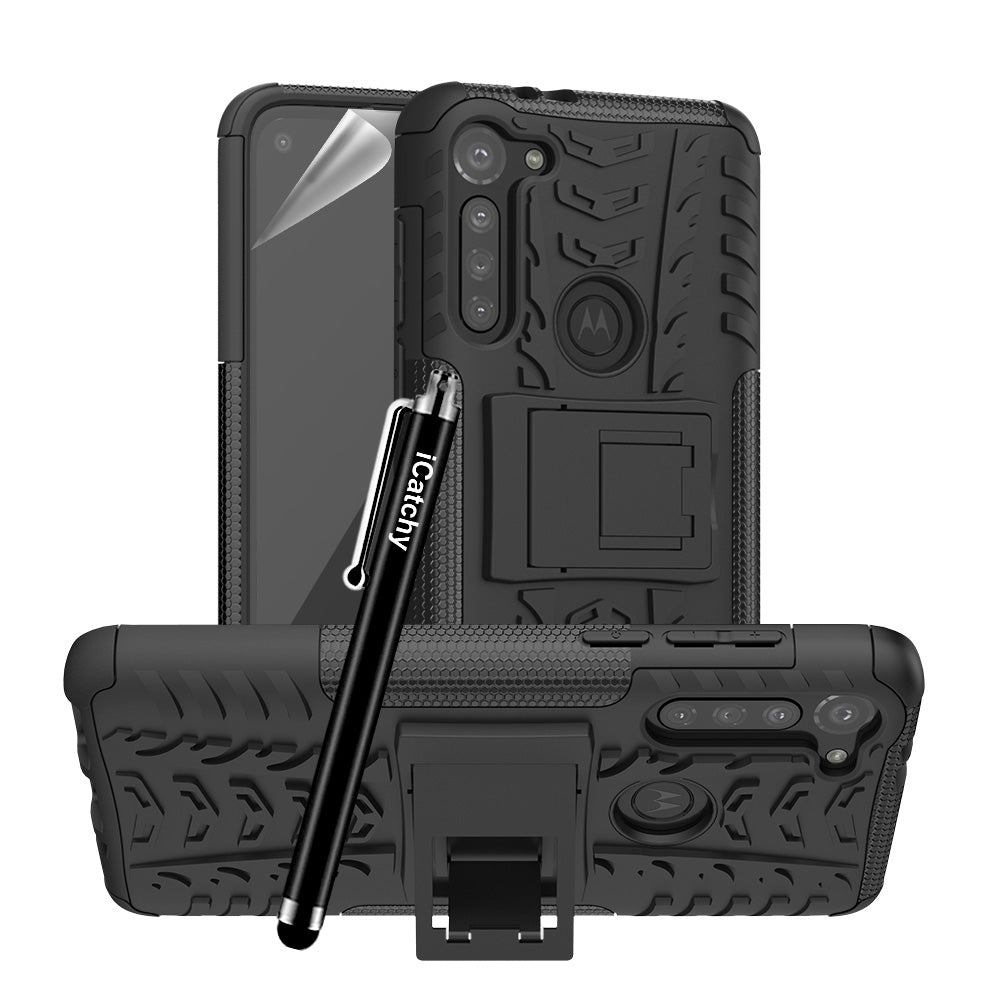 For Motorola Moto G8 Power Lite Case, Heavy Duty Hard Tough Dual Layer Hybrid Shockproof Cover compatible For Motorola Moto G8 Power Lite Phone Case image 0