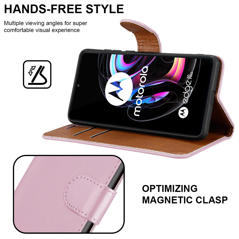 For Motorola Edge 20 Pro Case Leather Wallet Book Flip Folio Stand View Cover Pouch for Motorola Edge 20 Pro image 4