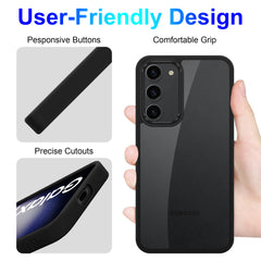 iCatchy Case for Samsung Galaxy S23+ / S23 Plus 5G 6.6-Inch Anti-Scratch Clear Hard Back Transparent Bumper Shockproof Phone Cover [Anti Yellowing] image 4