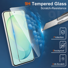iCatchy [3 Pack] Screen Protector for Samsung Galaxy S26 FE, Phone High Transparency Tempered Glass Protection Film Impact-Protection Anti-Scratch Compatible with Galaxy S26 FE