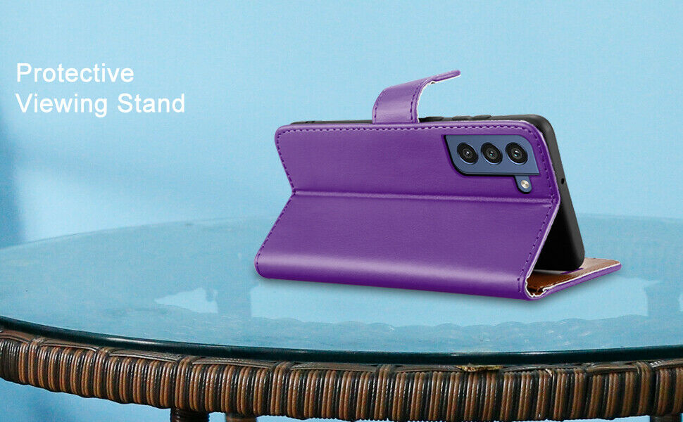 For Samsung Galaxy S21 FE Case Premium Leather Wallet Flip Card Slot Phone Cover image 21