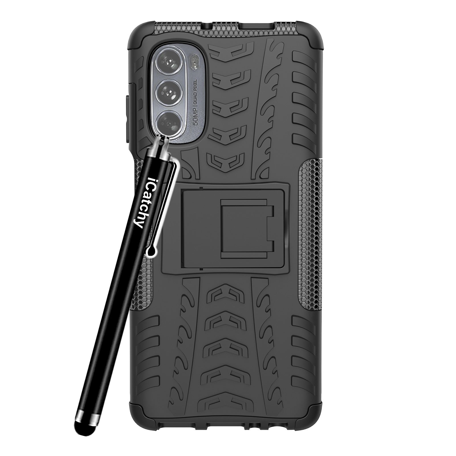 iCatchy for Motorola Moto G62 5G  Case, Heavy Duty Hard Tough Dual Layer Hybrid Shockproof Cover compatible For Moto G62 5G  Phone Case image 5