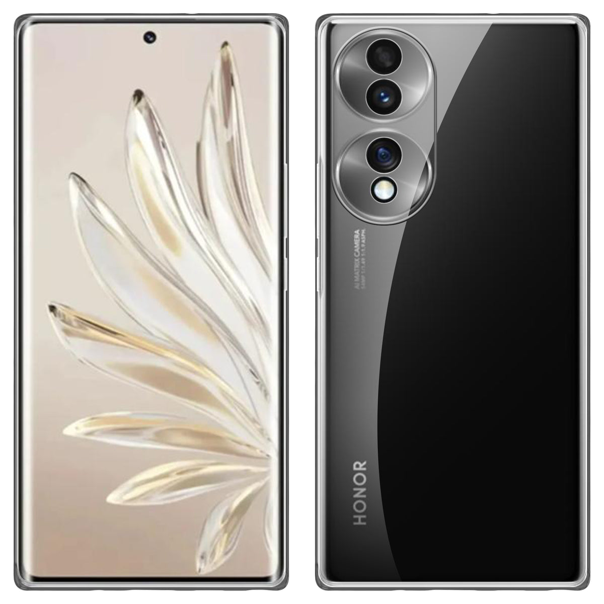 iCatchy Case Compatible with Honor 70, Shockproof Bumper Cover, Anti-Scratch Clear Back (UHD Clear) image 0