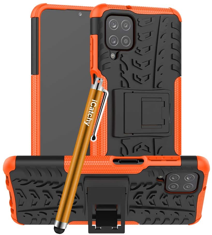 For Samsung Galaxy A12 Case, Heavy Duty Hard Tough Dual Layer Hybrid Shockproof Cover compatible For Samsung Galaxy A12 Phone Case
