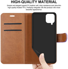 For Samsung Galaxy A12 Case Leather Wallet Book Flip Folio Stand View Cover Pouch for Samsung Galaxy A12 image 1