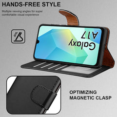 iCatchy for Samsung A17 5G Case with 4 Card Slots Leather Wallet Flip Book Magnetic Closure Kickstand Shockproof Protective Phone Cover compatible with Galaxy A17