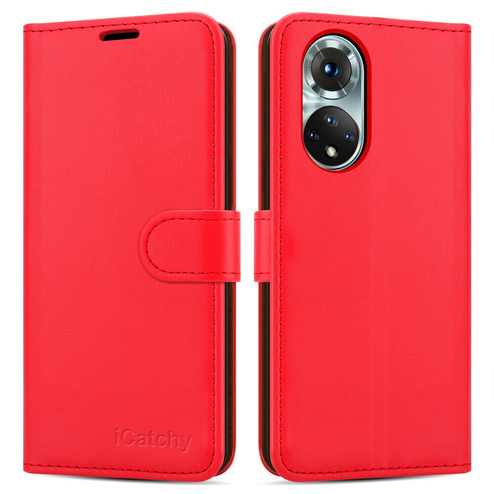 For Honor 50 Case Leather Wallet Book Flip Stand View Magnetic Closure Cover image 3