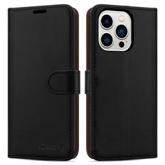 iCatchy for iPhone 14 Pro Max (6.7) Case Leather Wallet Book Stand view Magnetic Protect Flip Cover Compatible with iPhone 14 Pro Max image 1