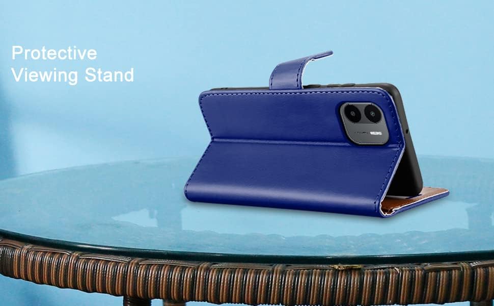 iCatchy for Samsung Galaxy A03 Case Leather Wallet Book Flip Folio Stand View Cover Magnetic Closure with Card Slots and Kickstand for Samsung Galaxy A03 Phone Cover