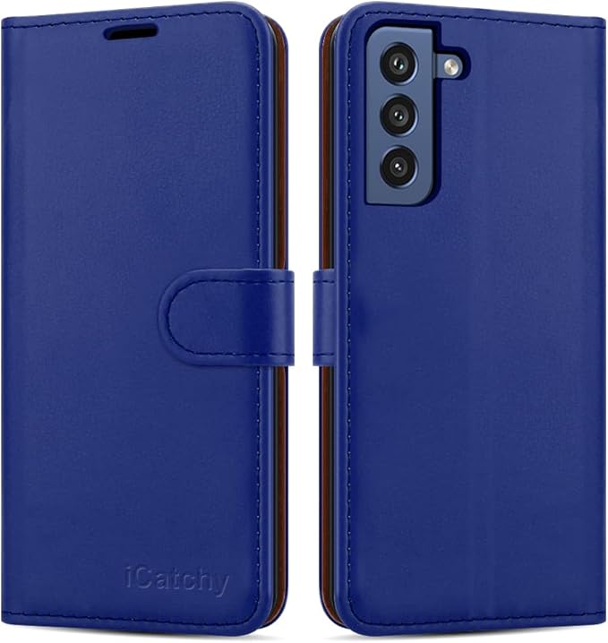 For Samsung Galaxy S21 Case Leather Wallet Flip Stand View Cover with Card Slots Compatible with Galaxy S21 (6.2'') Phone Cover