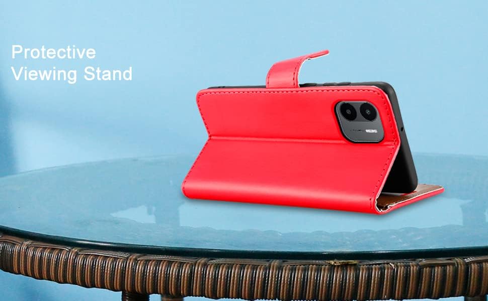iCatchy for Samsung Galaxy A03 Case Leather Wallet Book Flip Folio Stand View Cover Magnetic Closure with Card Slots and Kickstand for Samsung Galaxy A03 Phone Cover