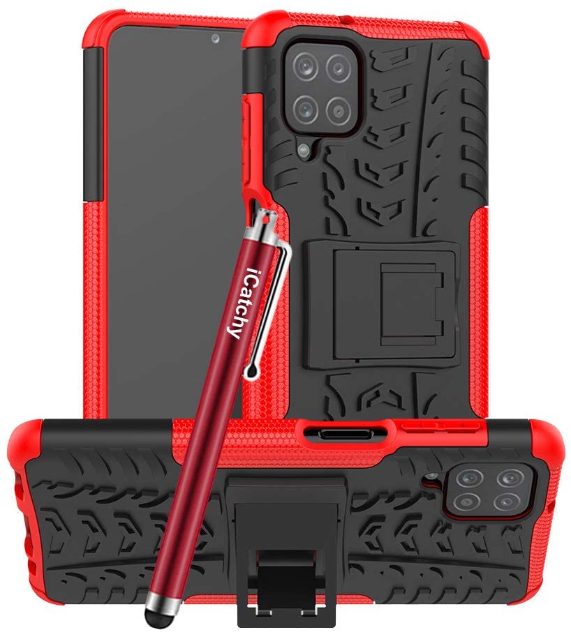 For Samsung Galaxy A12 Case, Heavy Duty Hard Tough Dual Layer Hybrid Shockproof Cover compatible For Samsung Galaxy A12 Phone Case