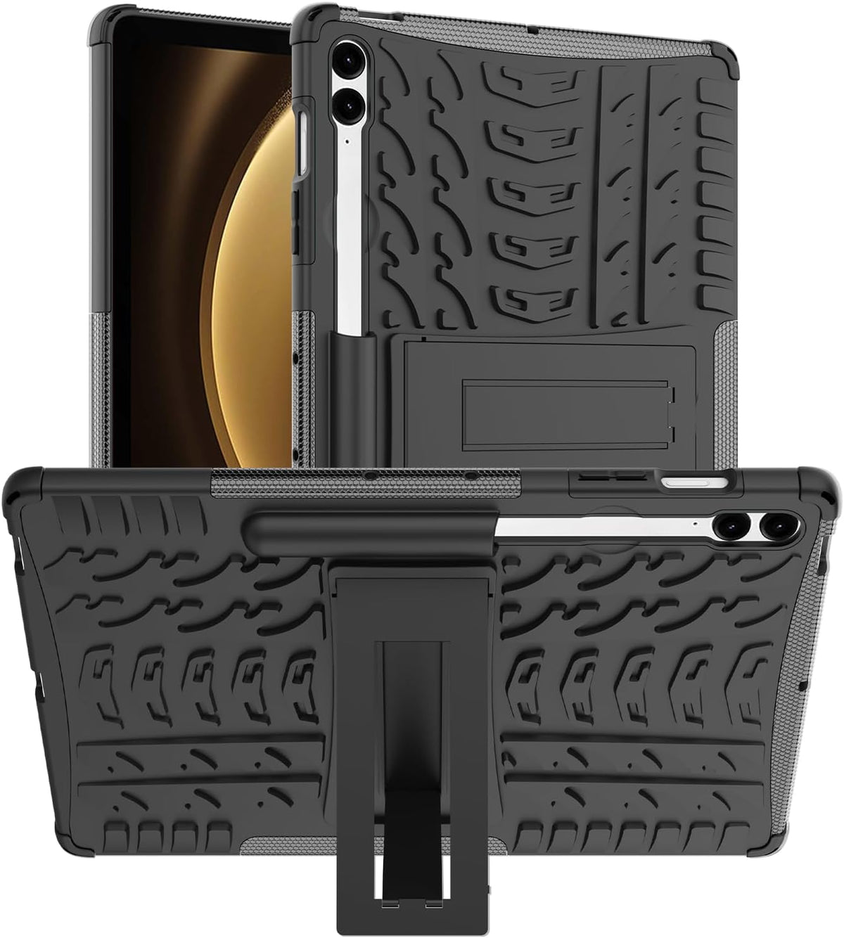 iCatchy Case for Samsung Galaxy Tab S9 FE Plus (12.4'' Inch) Heavy Duty Hard Tough Dual Layer Hybrid Shockproof Cover compatible with Samsung Tab S9 FE Plus (Model: SM-X610 / SM-X616 / SM-X618) image 0