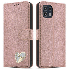 iCatchy for Motorola Edge 20 Pro Gliter Case Shiny Leather Bling Wallet Book Flip Folio Stand View Magnetic Closure with Card Slots for Motorola Edge 20 Pro Phone Cover image 0