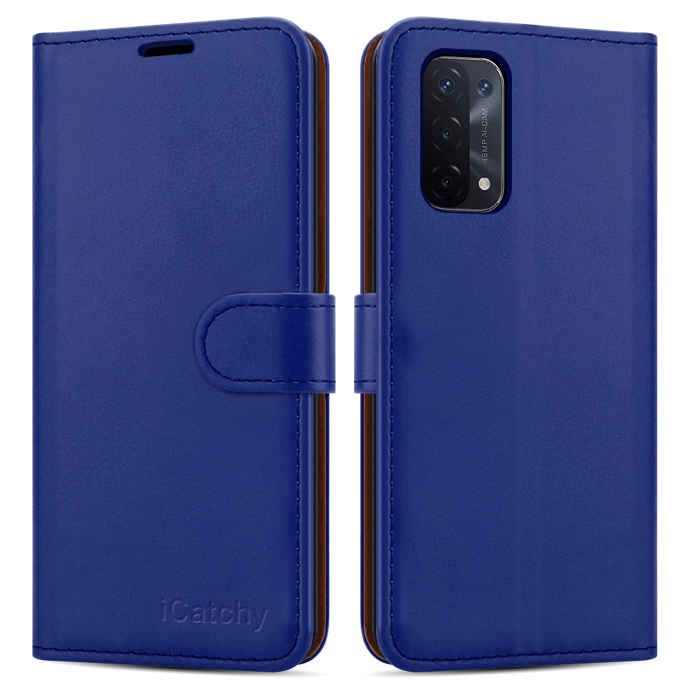 For Oppo A74 5G Case Leather Wallet Book Flip Folio Stand View Cover Pouch for Oppo A74 5G image 1