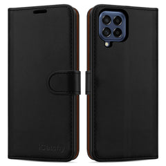 iCatchy for Samsung Galaxy M53 Case Leather Wallet Book Flip Folio Stand View Cover with Card Slots and Kickstand for Samsung Galaxy M53 Phone Cover image 0