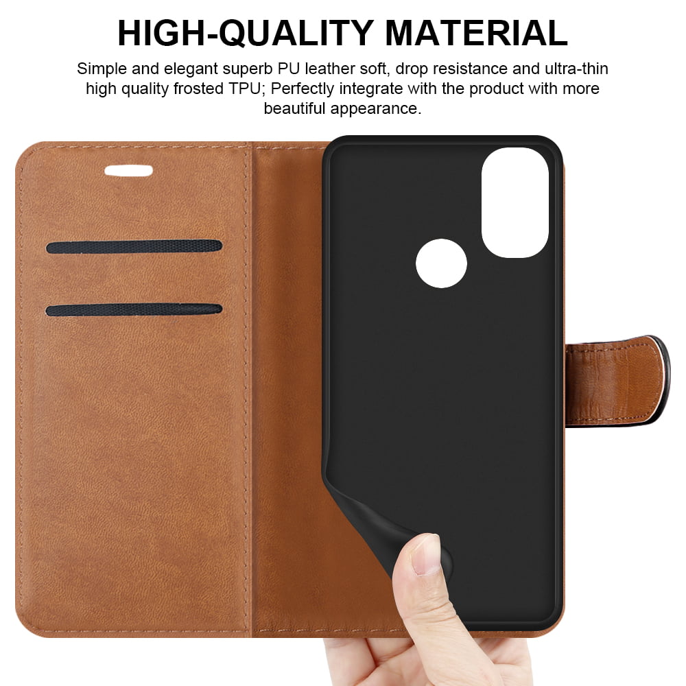 For Motorola Moto E20 / E30 / E40 Case Leather Wallet Book Flip Folio Stand View image 4