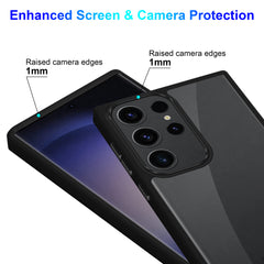 iCatchy Case for Samsung Galaxy S23 ULTRA 6.8-Inch Anti-Scratch Clear Hard Back Transparent Bumper Shockproof Phone Cover [Anti Yellowing] image 7