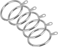 iCatchy Curtain Rings Hanging 38MM (Internal Diameter) X 12 Pack Metal Curtain Rings Pole Rod Voile Net (Silver)
